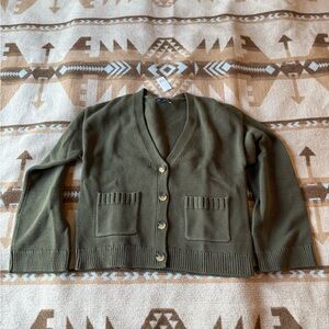 Gap Cotton V-Neck Cardigan